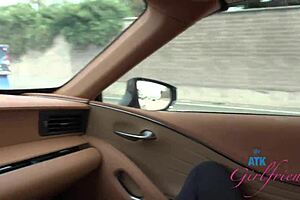 cecelia taylor on a date having fun and giving some amazing roadhead pov