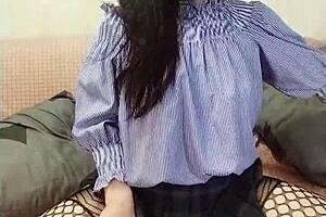 Horny teen girl Lammy Pixel plays with dildo and vibrator in her wet pussy solo
