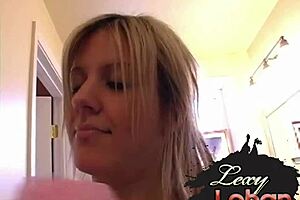 Lexy lohan with natural tits takes a shower and enjoys close-up moments with her body