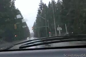 teen hottie masturbates in car with fingering and teasing