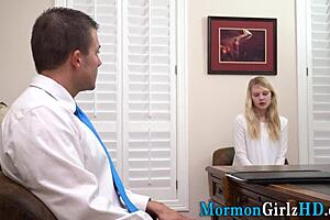 teenage mormon nailed in office?