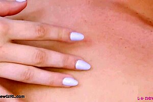 Sexy Teen Blonde Reveals Cute Body On Sofa For Daddy