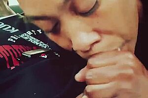 my stud best friend wanted to taste it, friendly moment