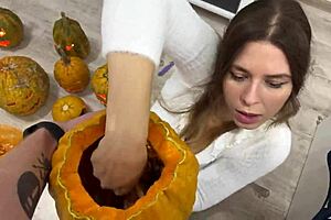 i wonder if she prefers pumpkin or pussy