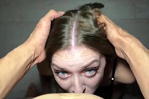 Hot Tinder Girl Gets Deepthroat And Facial On First Date With Stockings And Miniskirt