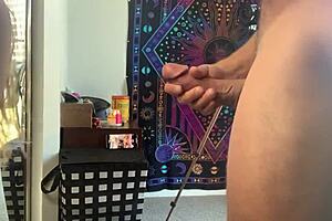 Laney Grey takes her first cumshot on tits