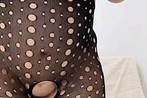 mature blonde seduces with lingerie, leads to creampie