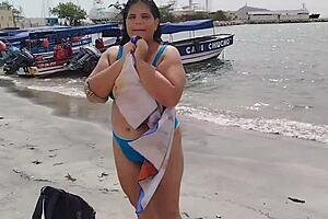 Look at that big ass on the beach! Want to see more?