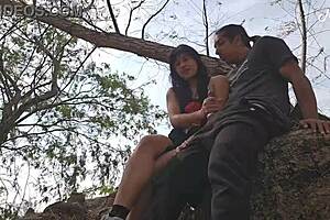 Blowjob and Handjob Reward in the Lake