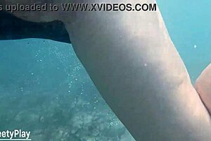 underwater creampie while swimming after pussy cum 😏