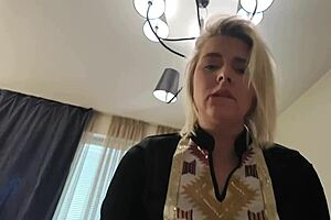 Stepmom Luna Teaches Blonde Slut Experiences By Fucking