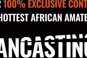 real amateur black model says, 'suck big white cock to get booked'