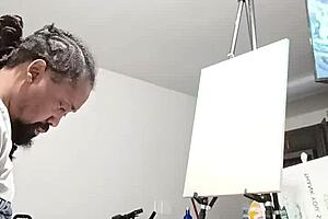 Cubby so luvily in her solo homemade video