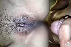 Asian Girl Gets Cum Twice In Mouth, Then On Ass