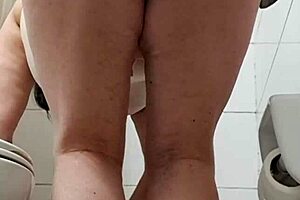 Beautiful BBW Latina Wife Washes, Pees, and Shows Big Ass
