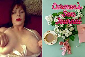 Granny Vampyra strokes my strapon to orgasms