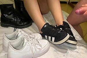 Do brunettes really suck better than blondes? This pov cumshot scene proves it with huge loads.