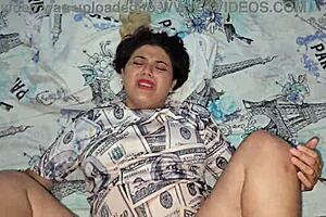 Happy Destroying Blonde's Pink Ass With Thick Black Cock.