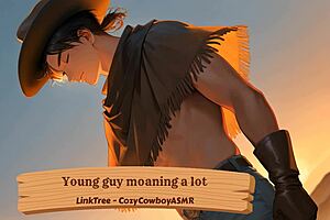 this young guy moans so loud during his solo orgasm, it's super erotic