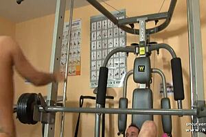 Pretty French Girl HARD FUCKED And JIZZED At Gym