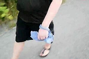 morning walk with my nylon feet in birkenstocks 😘