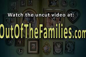 The slutty stepteen receives a cumshot.