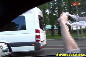 Barely Legal Stranded Teen With Cute Freckles