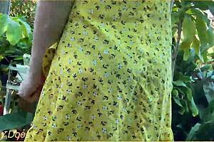 Wifey Heads Out Braless in Cute Summer Dress!