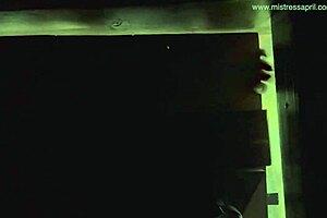 Dominatrix Mistress April binds and dominates slave in intense femdom session