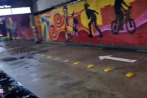 We went to fast food to eat some pussy