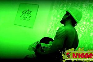 Busty girl fucks stranger in the dark for adventure, sandra's first interracial bent over.