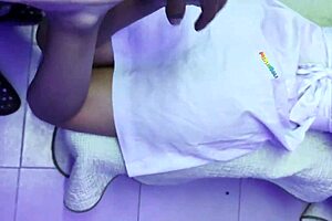 Brazilian babe gets filled by teacher before school