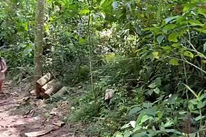 Explosive Cum on Huge Tits After Outdoor Doggystyle Fuck with Ranger Savannah Watson