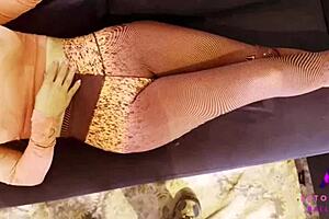 after my french story i jerk off the neighbor's cock in bedroom solo session