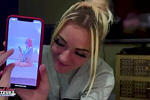 petite mature blonde sassy rubs her nipples and deep fingers her twat