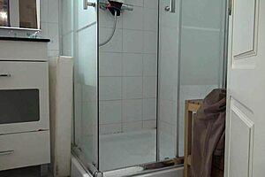 why does stepson jerk off watching stepmom in shower?