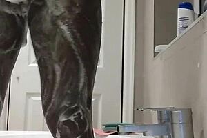 dwigh45 dives into real pussy eating, licking and fingering that wet beaver until she cums hard from the intense action