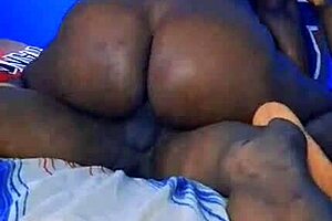 bbw ebony gets her shaved wet pussy fucked hard by big black cock in ghetto doggystyle