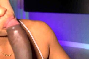 I talked my stepfather into letting me borrow his massive cock to suck on it eagerly.