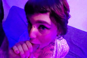 cute alt teen 18+ blows and fucks lucky guy until her mouth fills with creamy cum! 😘💦