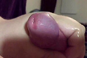 chubby amateur wife with a hairy pussy and a big ass strokes dick gives a blowjob and swallows without spilling a drop