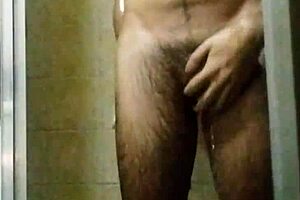 Who knew taking a shower could lead to jerking off that huge cock until orgasm hits