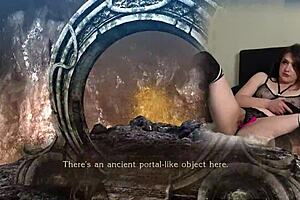 lovense connected while this sexy bimbo with pigtails plays bayonetta in episode 5