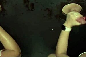 Me and my friends had fun at the gloryhole in the swing house party of debauchery.