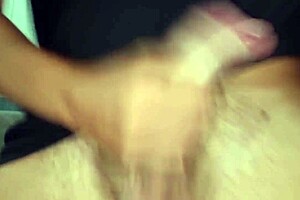 Panting And Moaning Close-Up Cumshot With Huge Cock And Finger In Ass