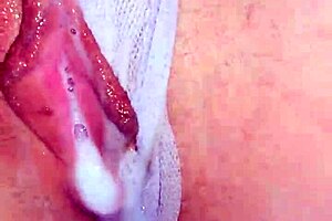 I feel him leaving a huge creampie deep in my wife's wet pussy