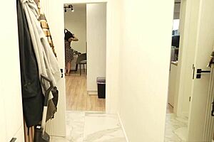 neighbor girl gets fucked by her neighbor without knowing in episode two. she ignores the remote during cowgirl ride and doggystyle.