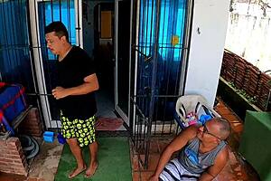 Tenho um tezão incontrolável pelo meu cunhado alex lima with big cock interracial fetish!