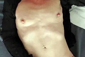 Hot belgian wife fingers and sucks dildo while waiting for husband to return home