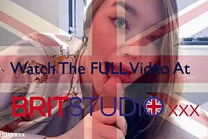 Uh hot british teen eats cum with deepthroat blowjob and facial in lingerie from neighbors girl next door